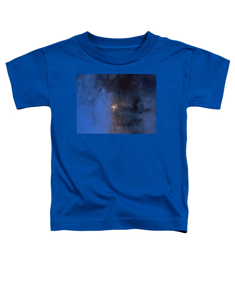 Frostwork Toddler T-Shirt featuring the photograph Frostwork - Engraved Night by Attila Meszlenyi