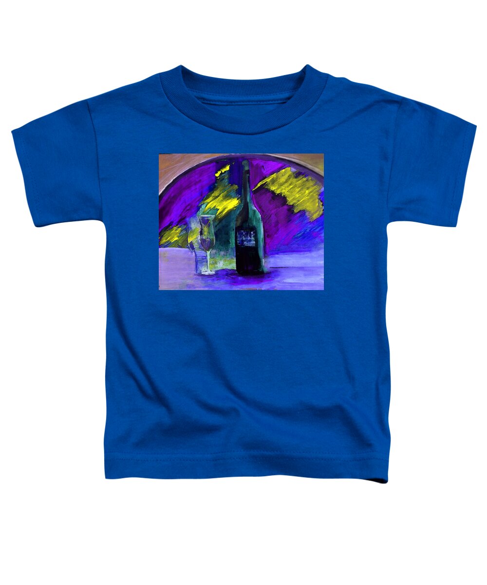 Symbolic Toddler T-Shirt featuring the painting Ghost Wine by Lisa Kaiser