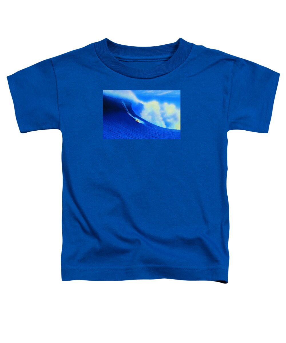 Surfing Toddler T-Shirt featuring the painting Cortes Bank 2008 by John Kaelin
