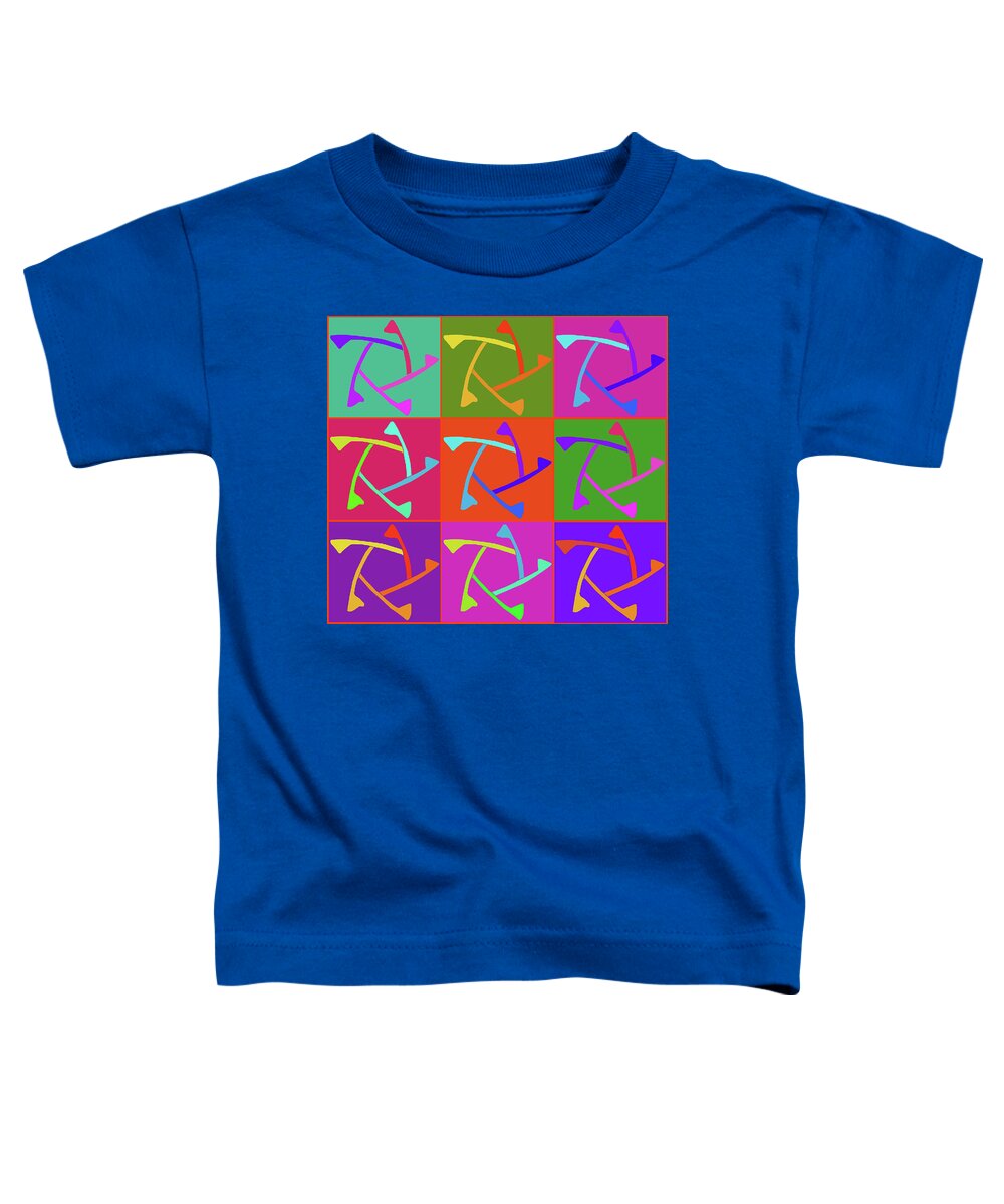 Soul's Journey Toddler T-Shirt featuring the digital art Greek Symbol Soul's Journey by Vagabond Folk Art - Virginia Vivier
