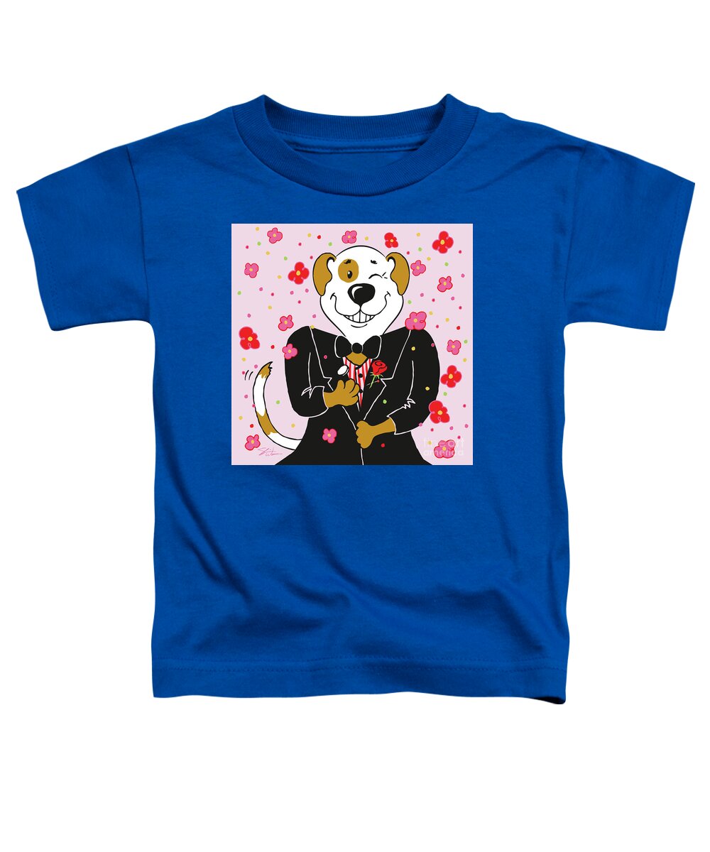 Dog Toddler T-Shirt featuring the digital art Groom Dog by Shari Warren