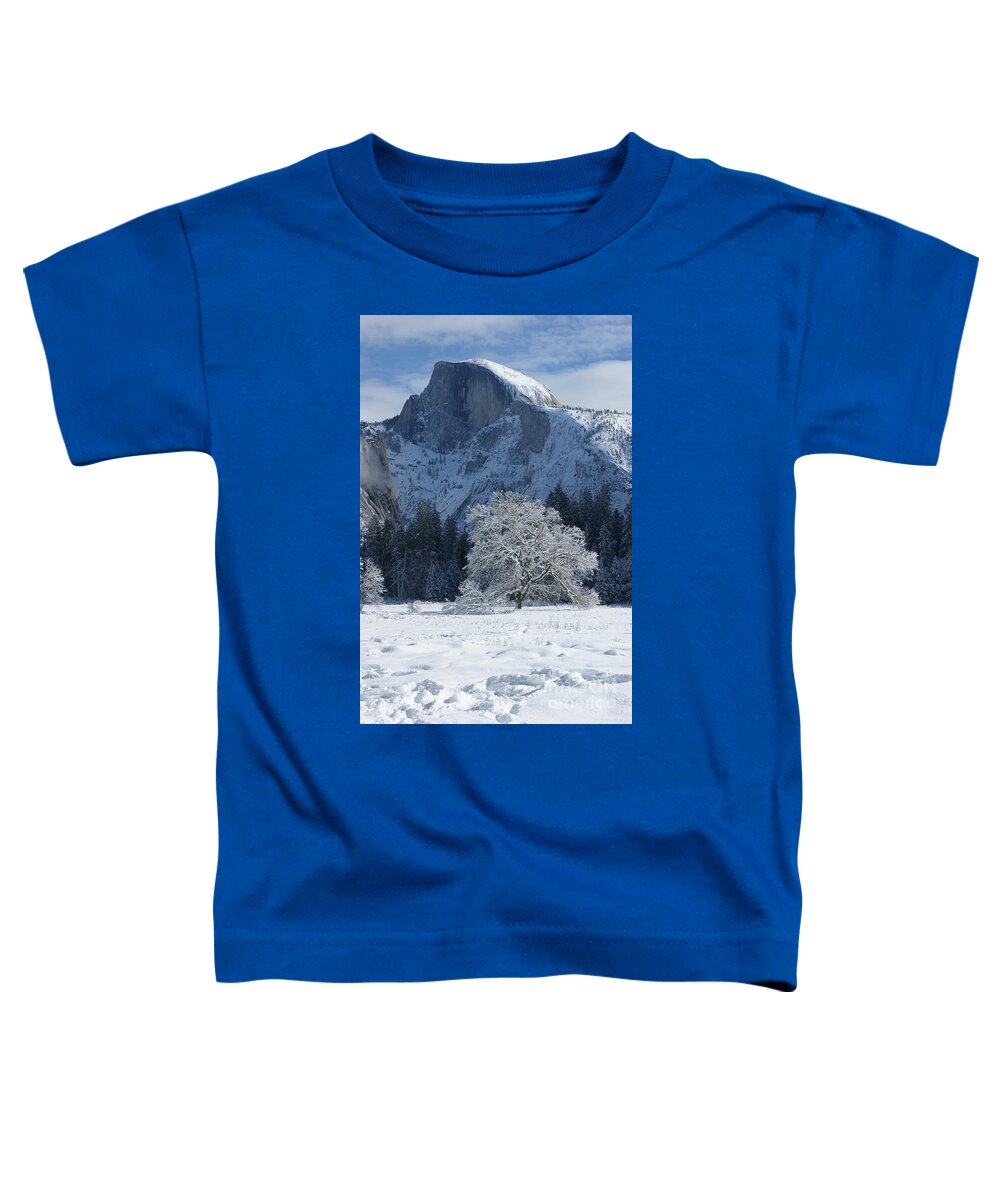 Half Dome Toddler T-Shirt featuring the photograph Half Dome in Winter by Christine Jepsen