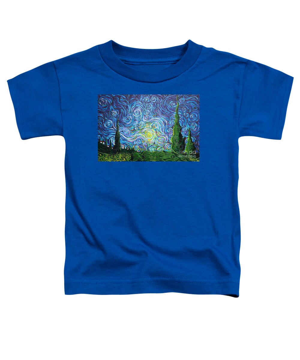 Landscape Toddler T-Shirt featuring the painting I Dream Of Tuscany by Stefan Duncan