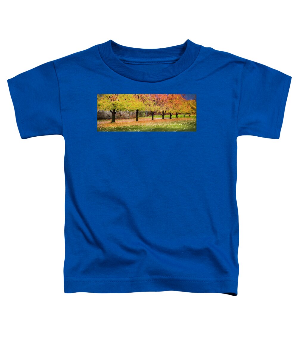 Theresa Tahara Toddler T-Shirt featuring the photograph Impressionist Autumn by Theresa Tahara
