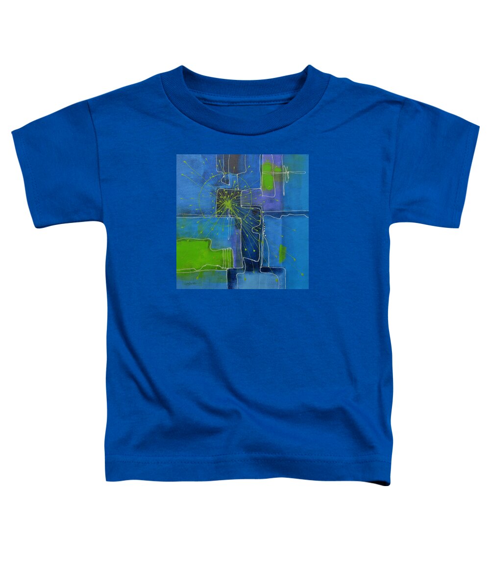 Abstract Toddler T-Shirt featuring the painting In the Beginning by Louise Adams