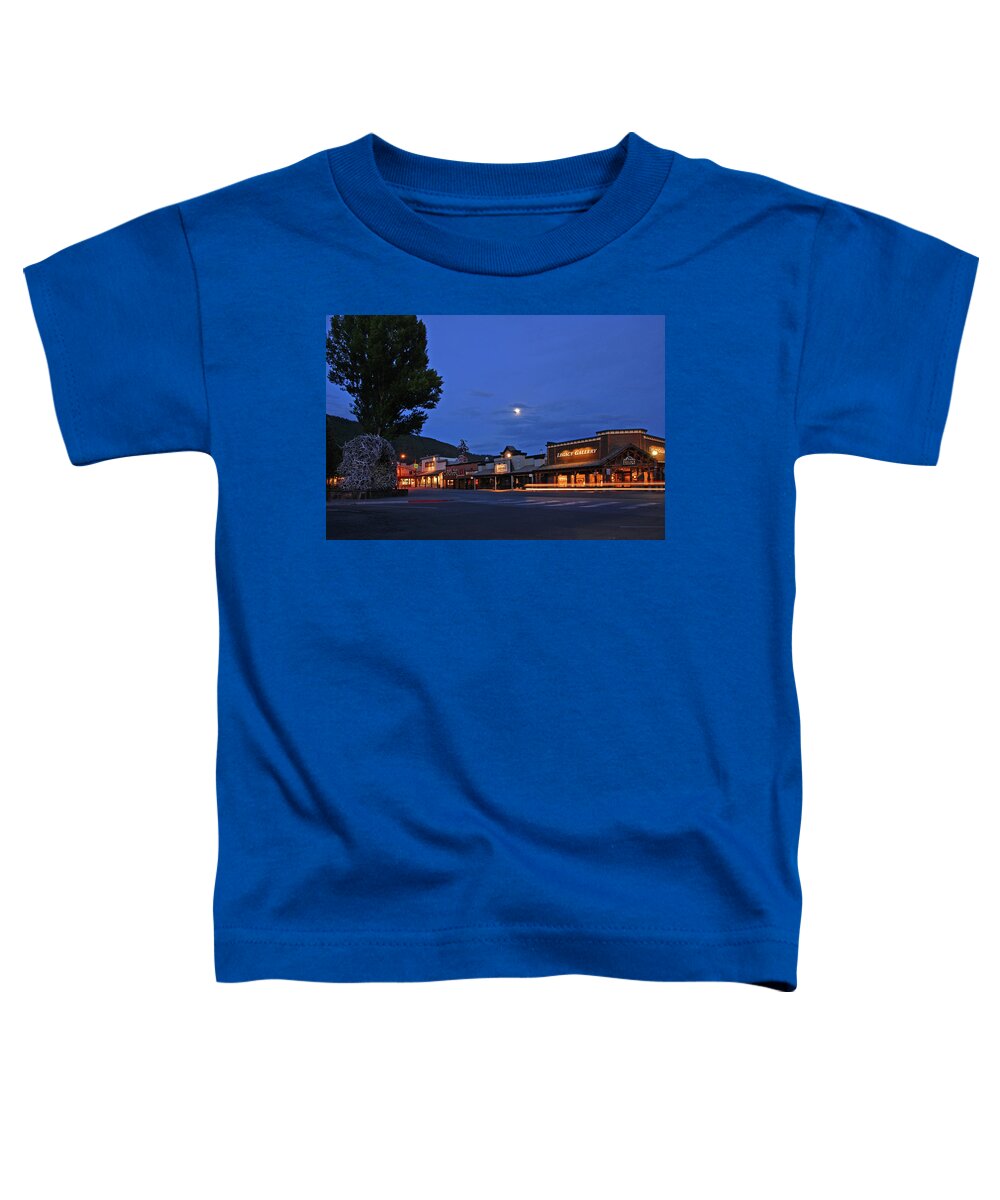 Jackson Town Square Toddler T-Shirt featuring the photograph Jackson Town Square by Ben Prepelka
