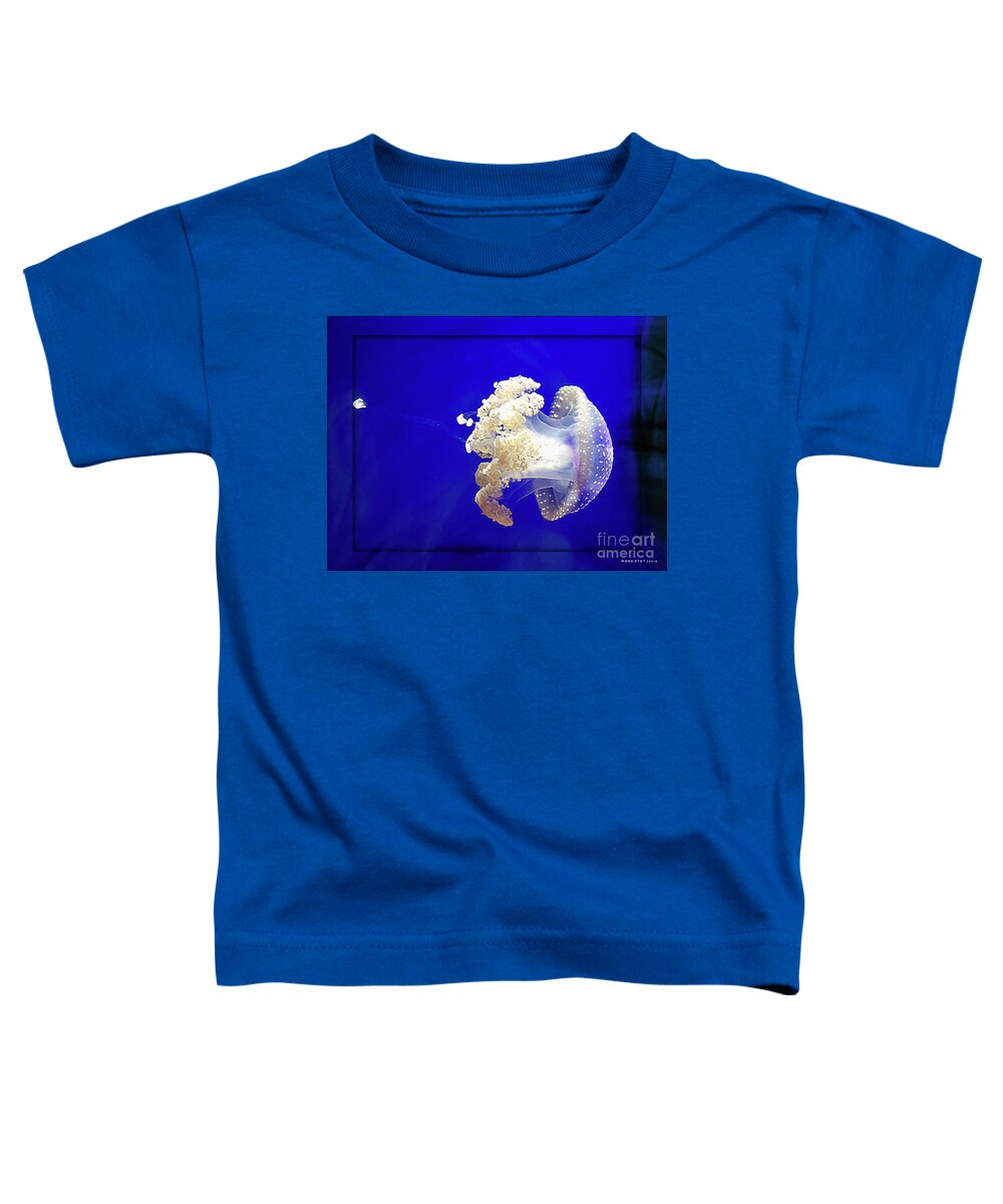 Mona Stut Toddler T-Shirt featuring the digital art Jellyfish Cnidarian Quallen by Mona Stut