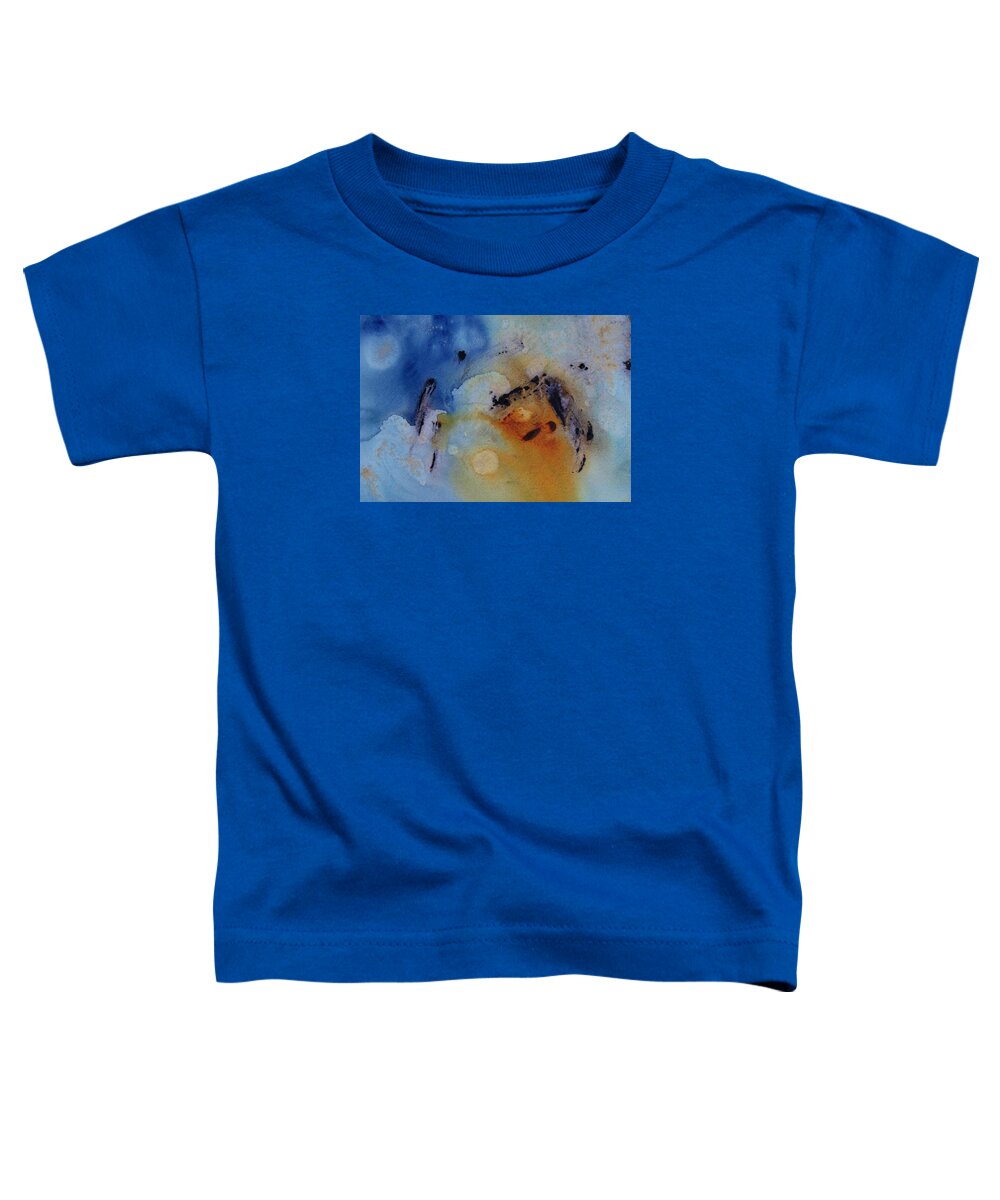 Abstract Toddler T-Shirt featuring the painting Just Go with the Flow by Louise Adams