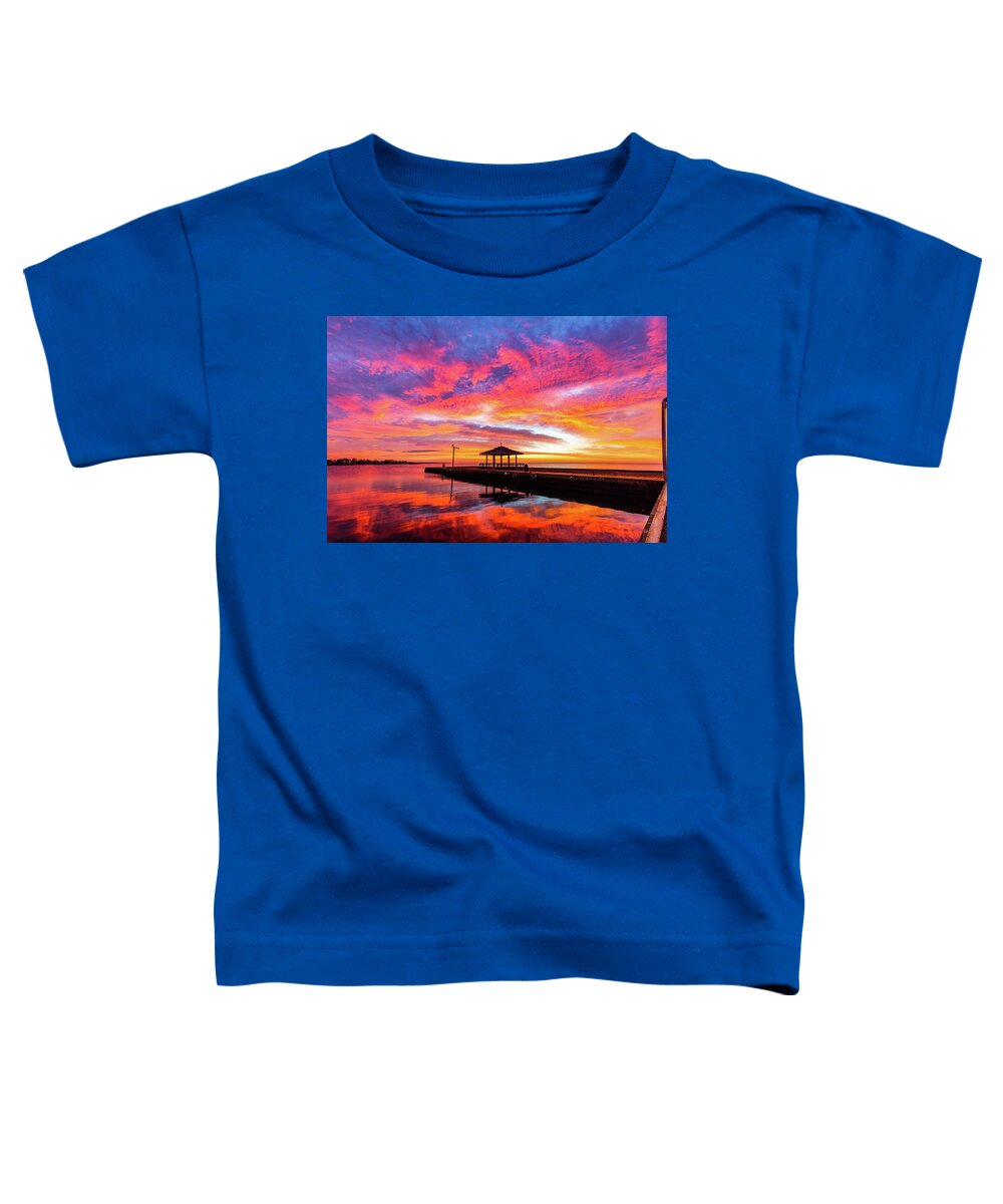 Patchogue Toddler T-Shirt featuring the photograph Kaleidoscopic Dawn by Sean Mills