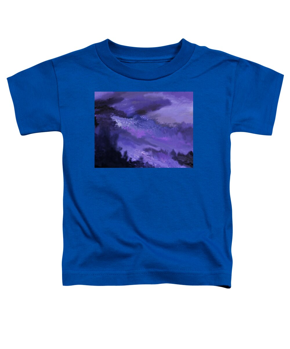 Fine Art Toddler T-Shirt featuring the digital art Landscape in My Mind by David Lane