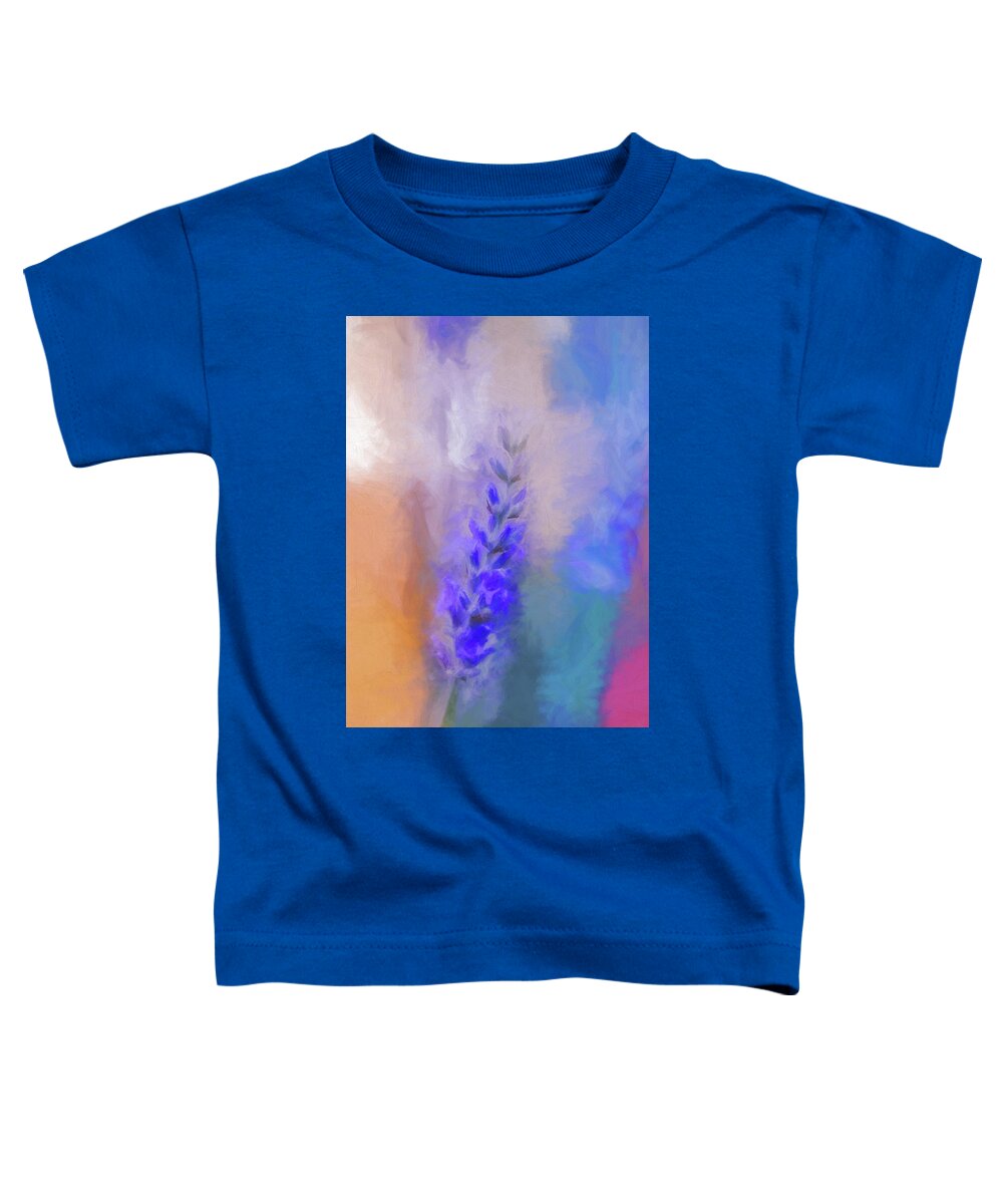 Lavender Toddler T-Shirt featuring the digital art Lavender Flare by Terry Davis