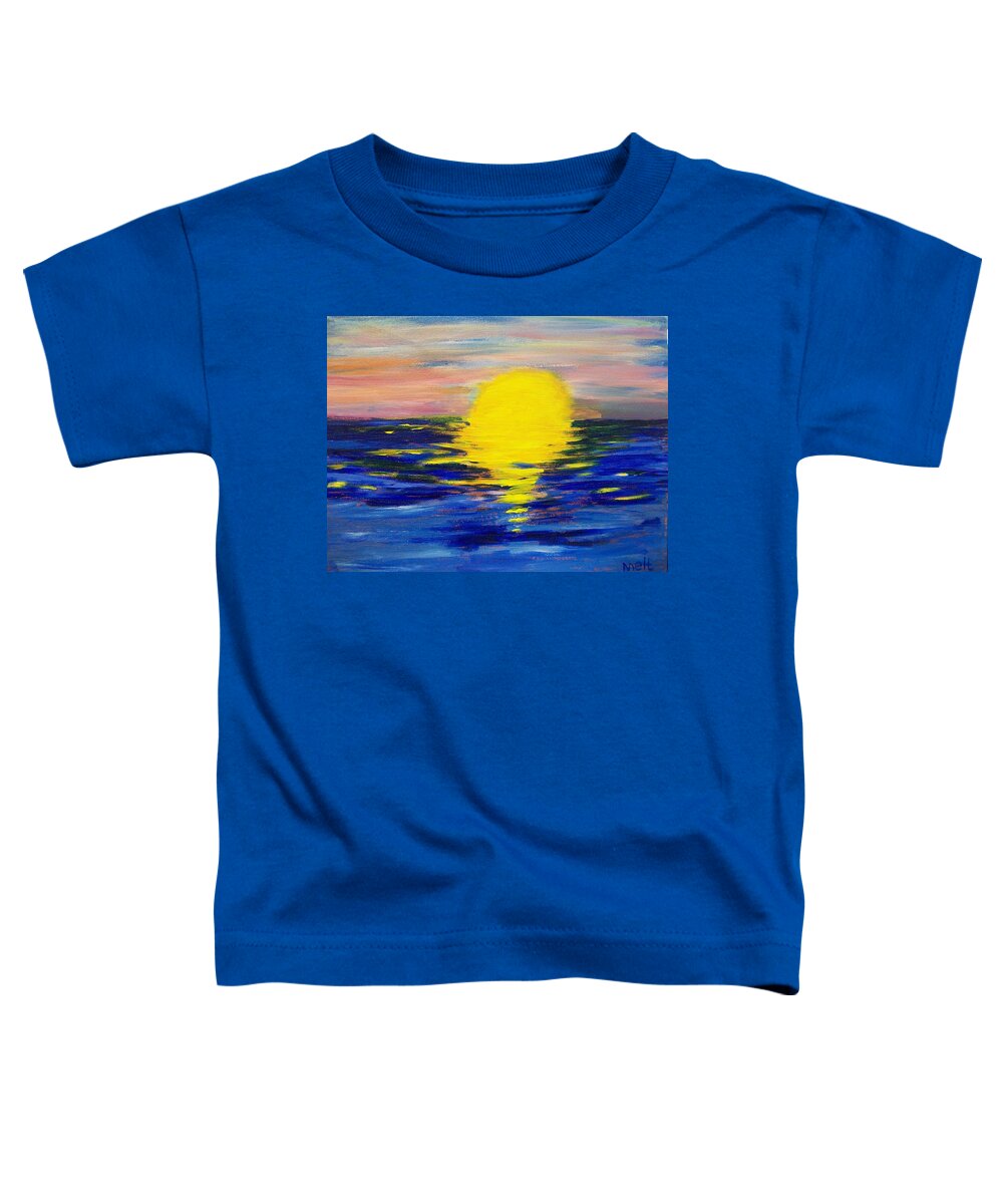 Sun Toddler T-Shirt featuring the painting Melt by Laurette Escobar