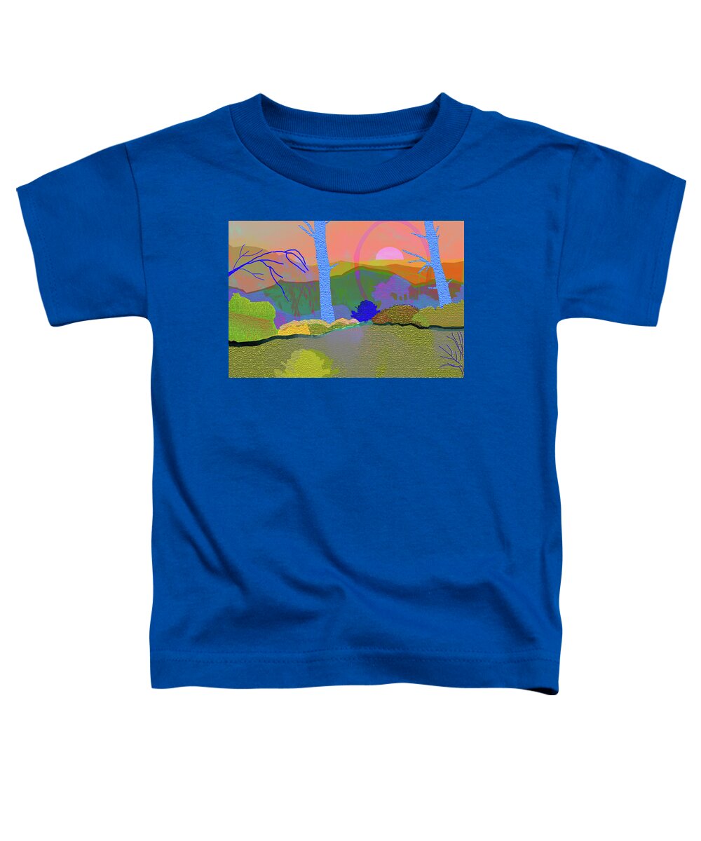 Digital Toddler T-Shirt featuring the digital art Morning Sunrise by Rod Whyte
