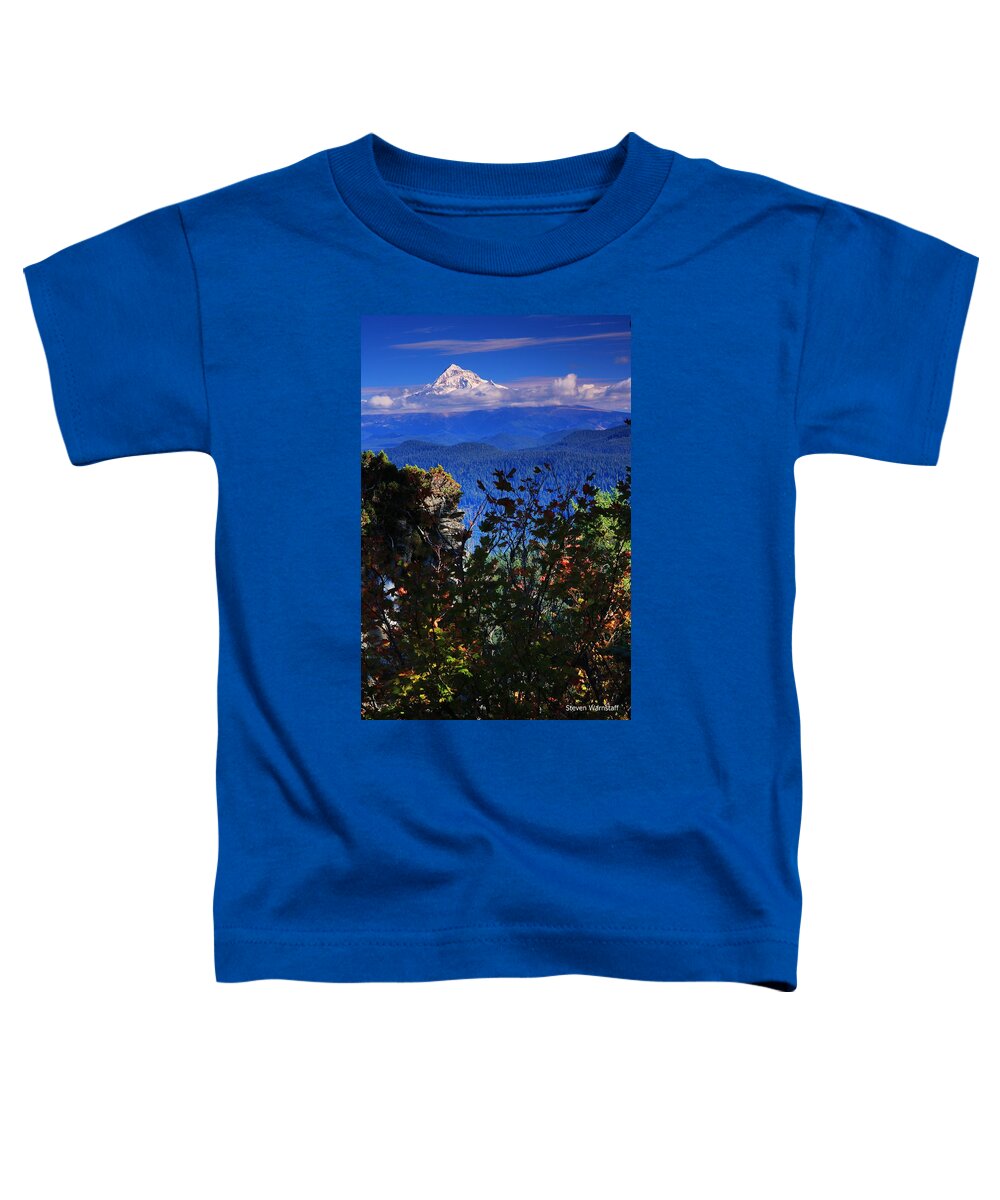 Landscape Toddler T-Shirt featuring the photograph Mt.Hood N Fall by Steve Warnstaff