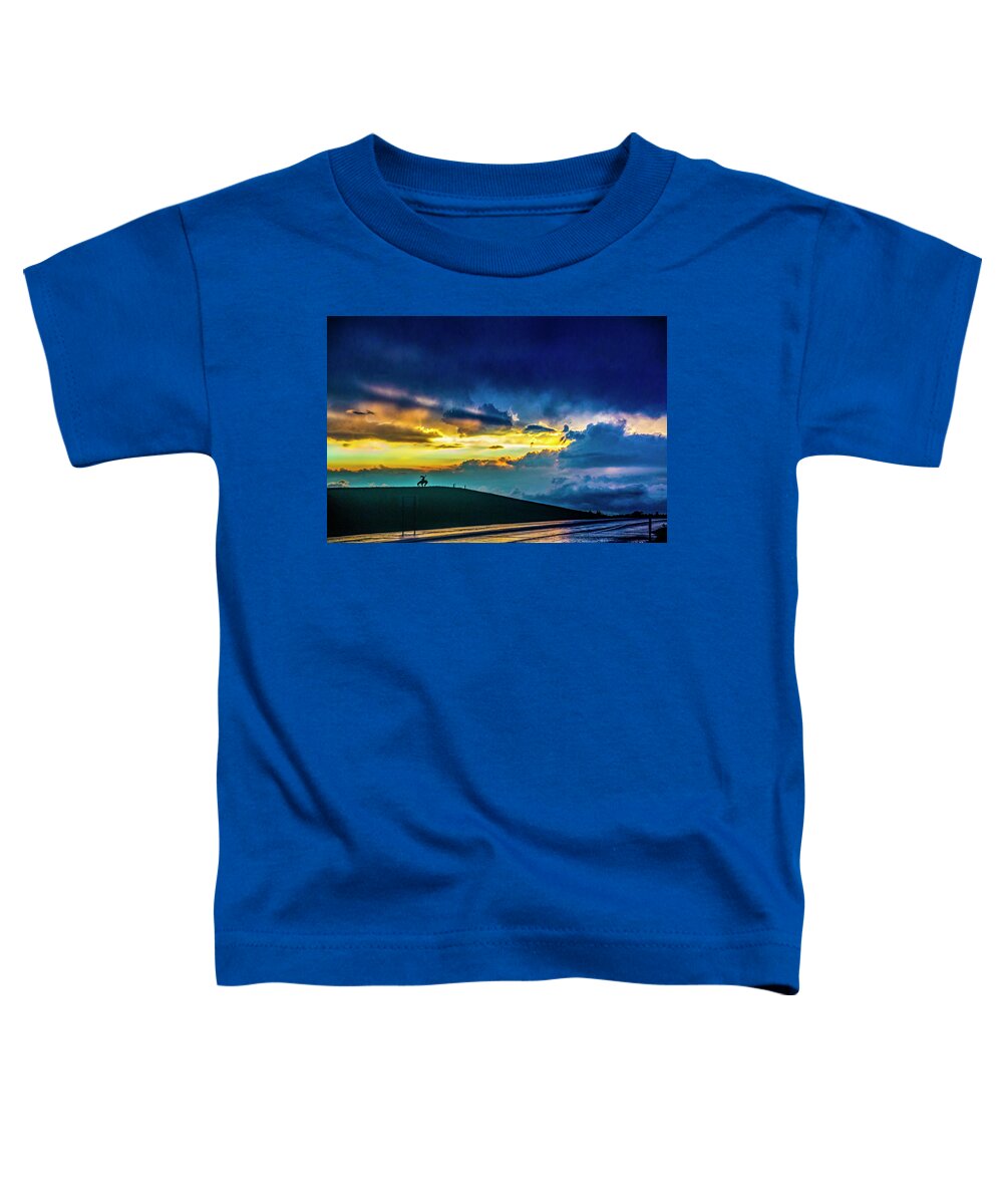 Stormscape Toddler T-Shirt featuring the photograph My Last Shot of the Day by NebraskaSC