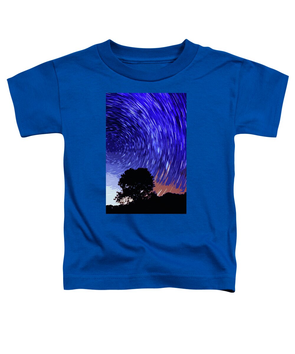 Space Toddler T-Shirt featuring the painting Never Ending Space by AM FineArtPrints