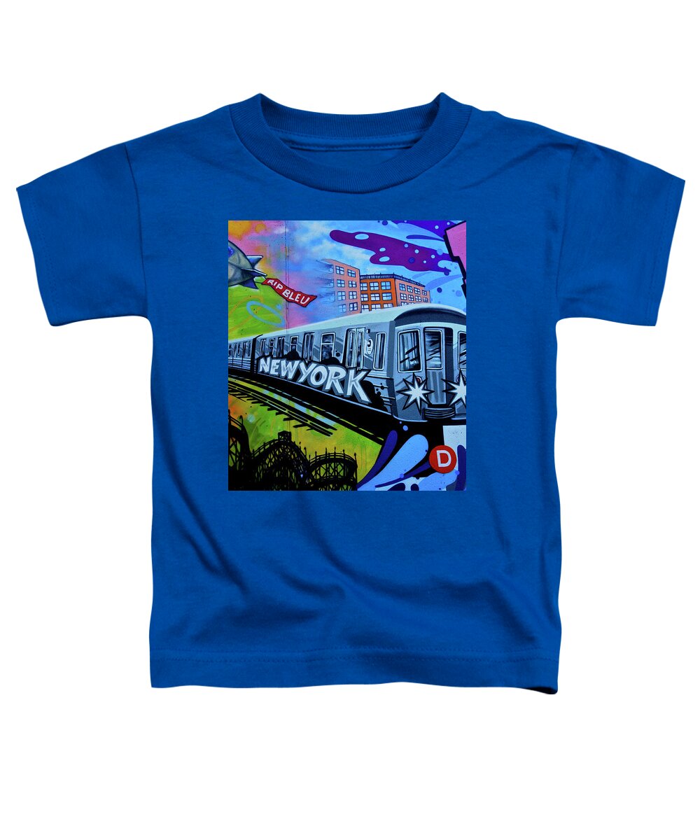 New York Train Toddler T-Shirt featuring the photograph New York Train by Joan Reese