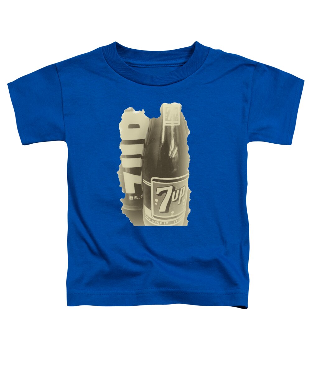 Old School 7up Toddler T-Shirt featuring the photograph Old School 7up by David Millenheft