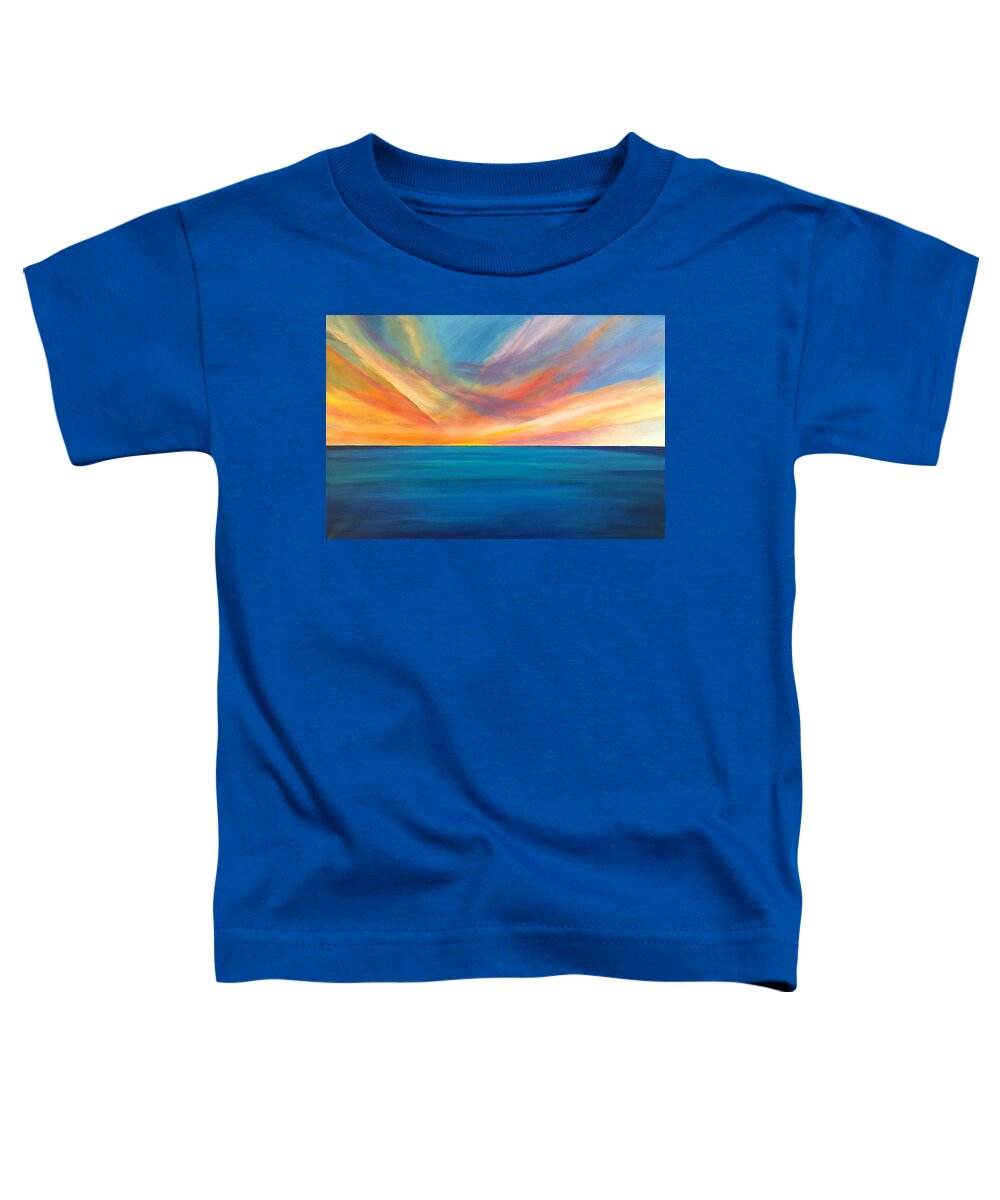 Canvas Toddler T-Shirt featuring the painting On Things Above by Linda Bailey
