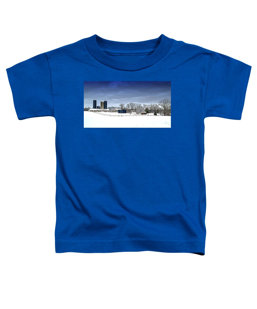 Landscape Toddler T-Shirt featuring the photograph PA Farm by Paul Ross