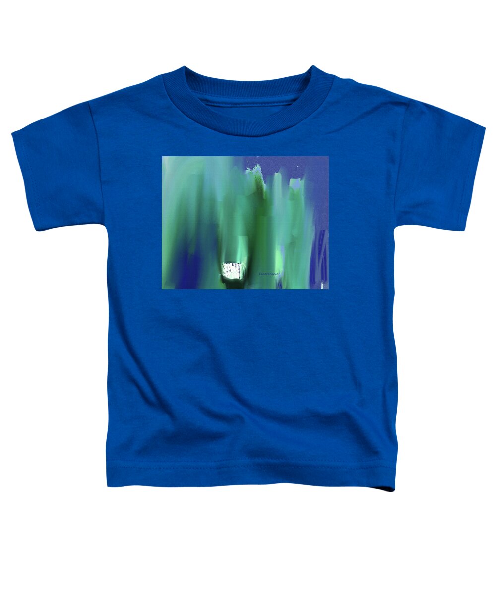 Abstract Toddler T-Shirt featuring the painting Patching Things Up by Lenore Senior