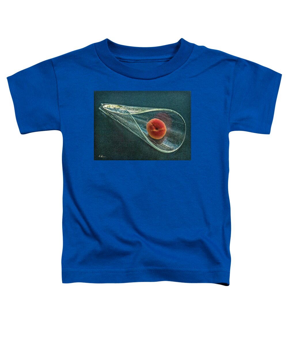 Switzerland Toddler T-Shirt featuring the photograph Peach Cone by Hanny Heim
