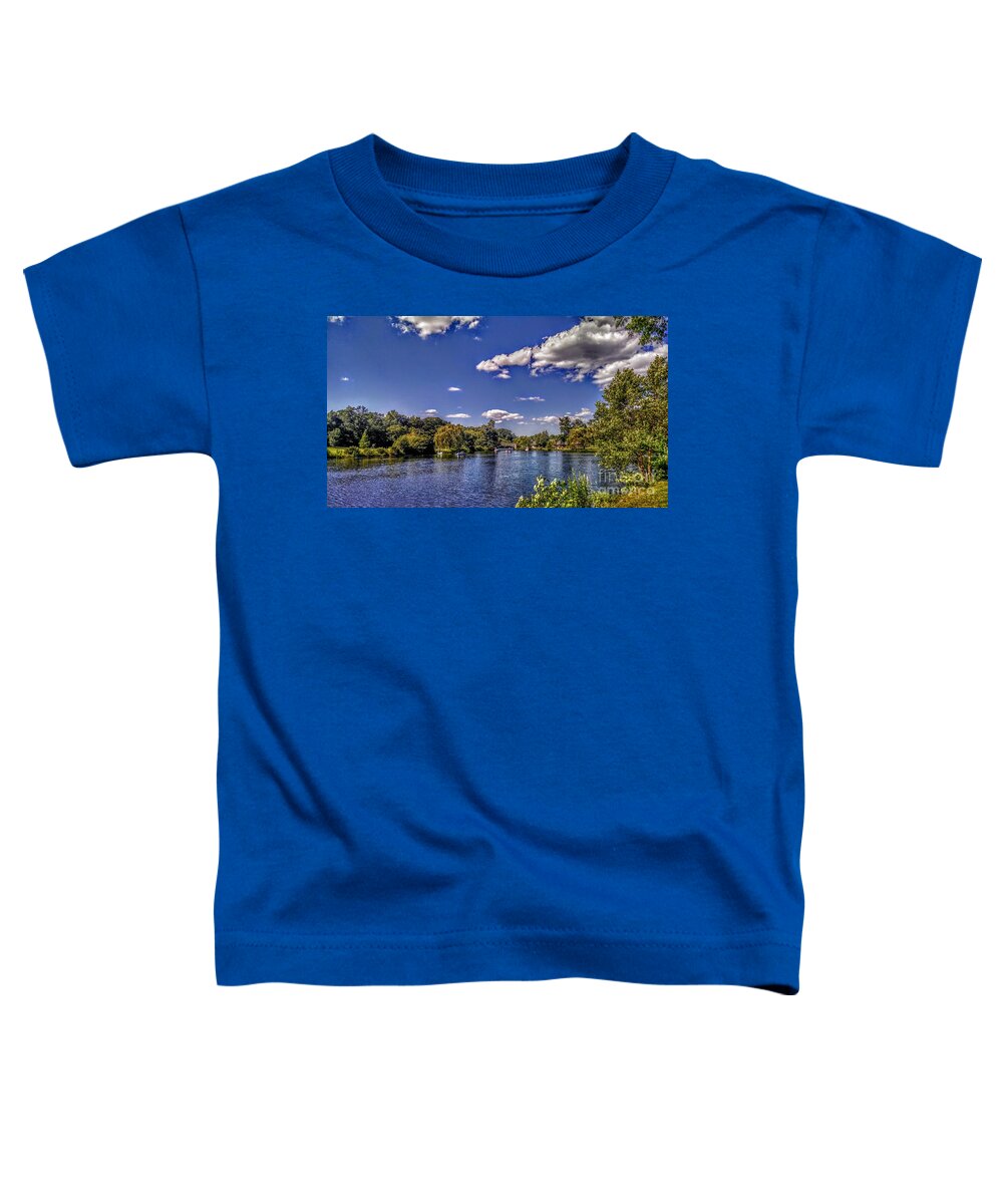 Verona Toddler T-Shirt featuring the photograph Pond at Verona Park by Christopher Lotito