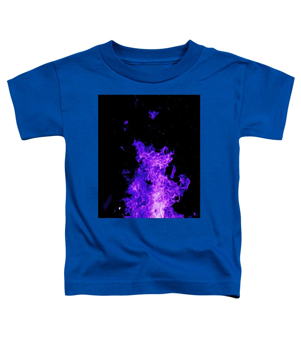 Uther Toddler T-Shirt featuring the photograph Purple Dog Dragon by Uther Pendraggin