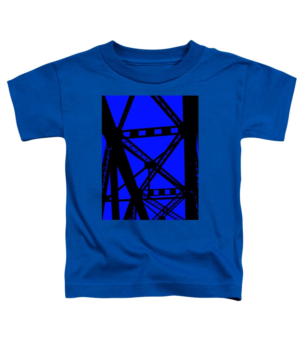  Toddler T-Shirt featuring the photograph Railroad Bridge Beams by Nathan Little