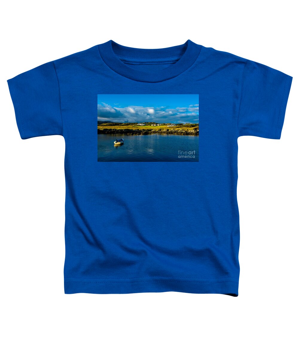 Ireland Toddler T-Shirt featuring the photograph Remote Village and Harbor near Donegal in Ireland by Andreas Berthold