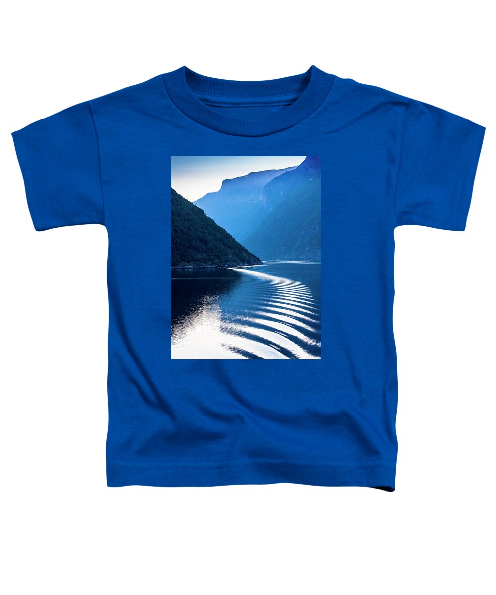 Ripples Toddler T-Shirt featuring the photograph Ripple in Geiranger Fjord, Norway by Sheila Smart Fine Art Photography