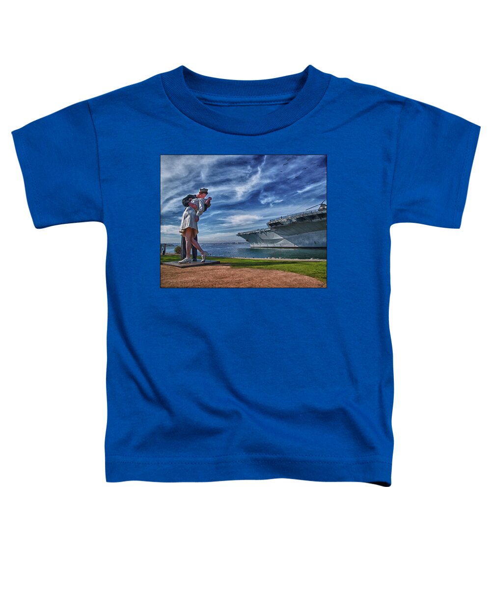 Sailor Toddler T-Shirt featuring the photograph San Diego Sailor by Chris Lord