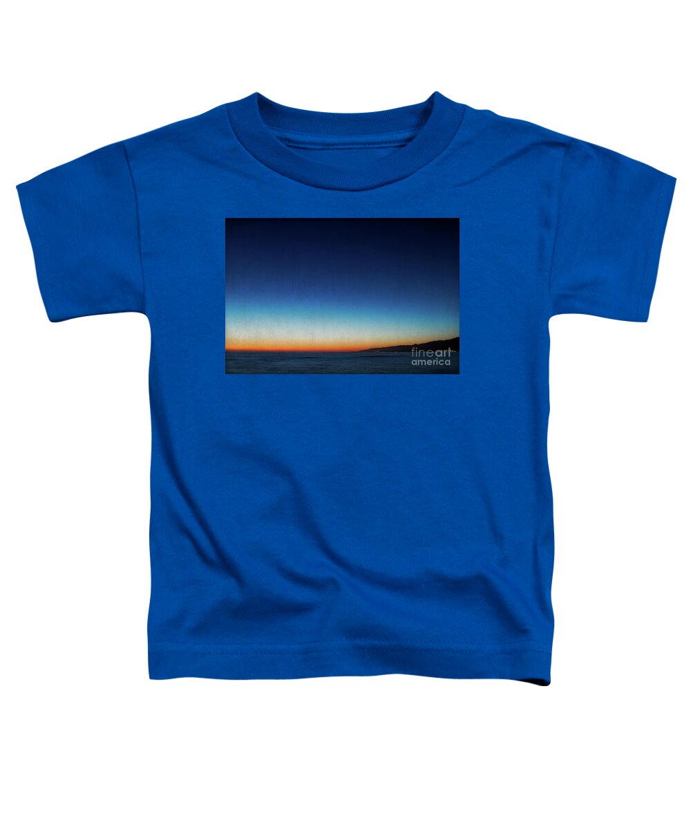 Santa Monica Toddler T-Shirt featuring the photograph Santa Monica Sunset 1 by Doug Sturgess