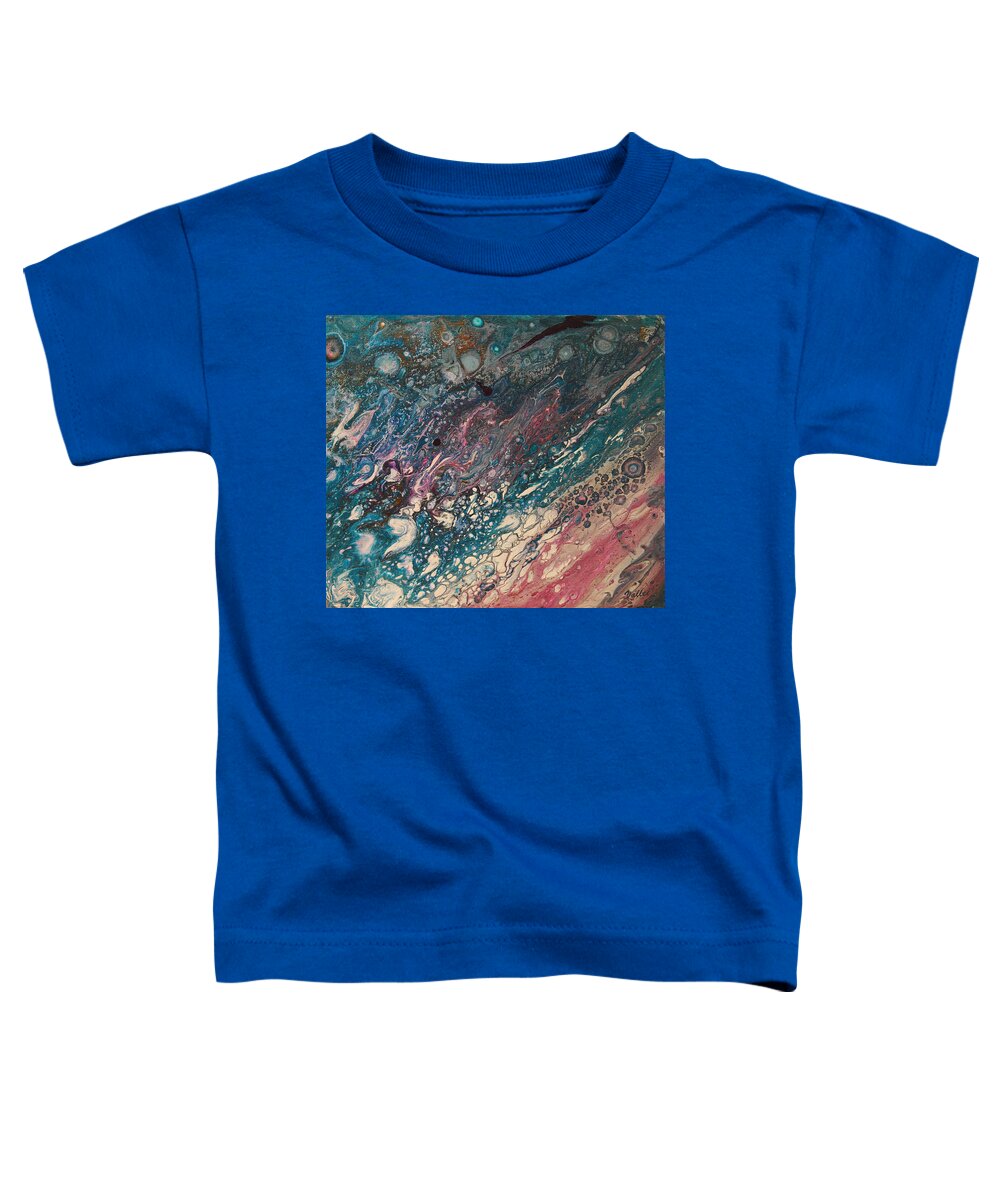 Sea Life Toddler T-Shirt featuring the painting Sea Dragon by Vallee Johnson