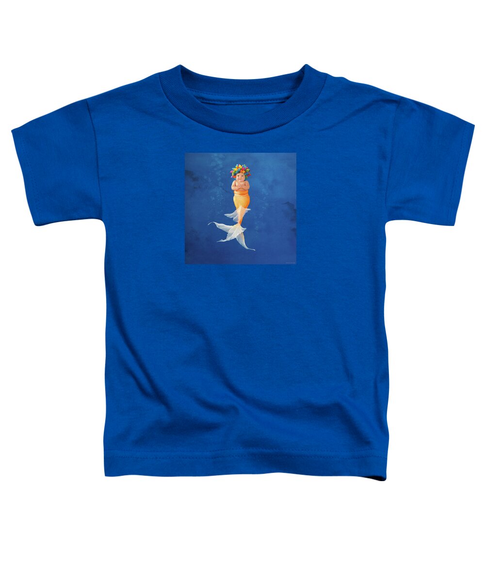 Under The Sea Toddler T-Shirt featuring the photograph Sienna as a Mermaid by Anne Geddes