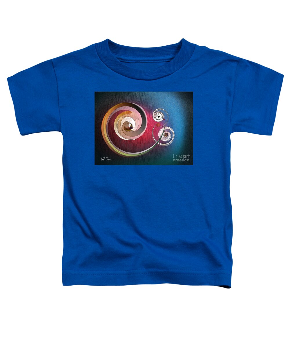 Spin Toddler T-Shirt featuring the digital art Spin by Leo Symon