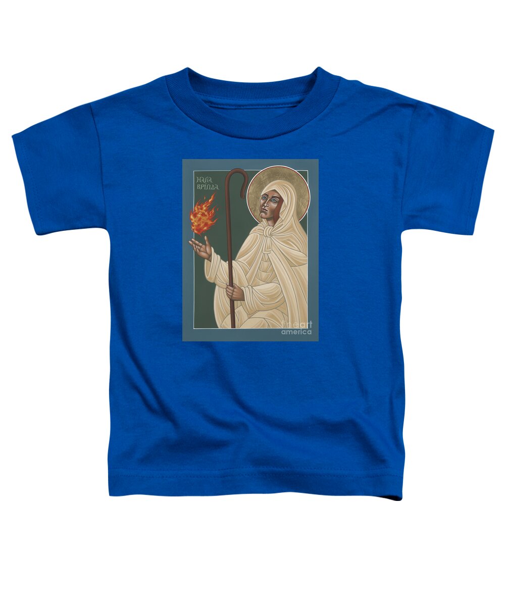 St Brigid Of Ireland Toddler T-Shirt featuring the painting St Brigid of Ireland 231 by William Hart McNichols
