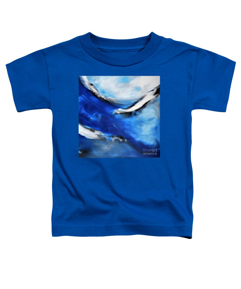 Sky Toddler T-Shirt featuring the painting Submersion by Tracey Lee Cassin