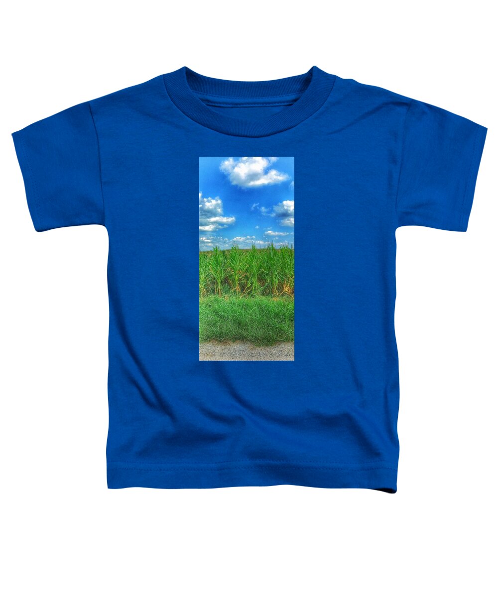  Rural Toddler T-Shirt featuring the photograph Tall Corn by Jame Hayes
