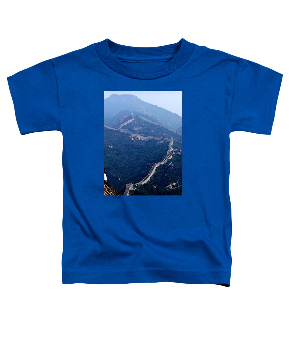China Toddler T-Shirt featuring the photograph The Great Wall by Darcy Dietrich
