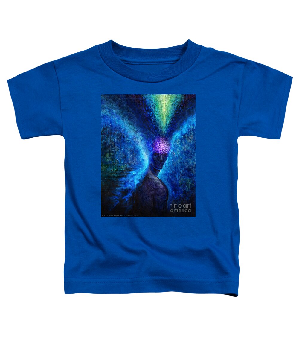Tony Koehl Toddler T-Shirt featuring the painting The Knowing by Tony Koehl