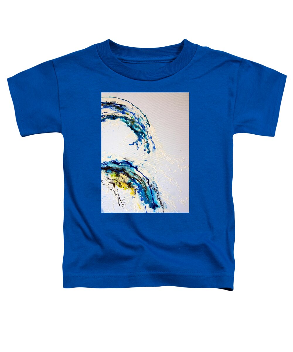 Abstract Toddler T-Shirt featuring the painting The Wave 3 by Roberto Gagliardi