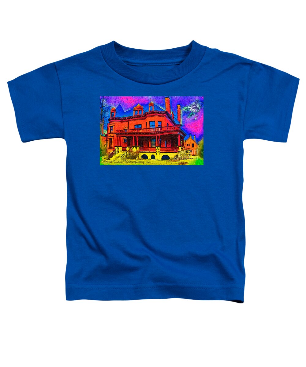 Homes Toddler T-Shirt featuring the digital art The Wrap Around Porch by Kirt Tisdale
