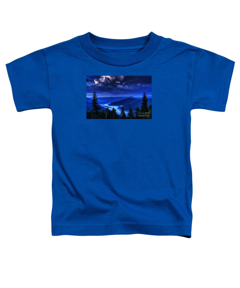 Summer Toddler T-Shirt featuring the photograph Twilight Thunderhead #1 by Thomas R Fletcher
