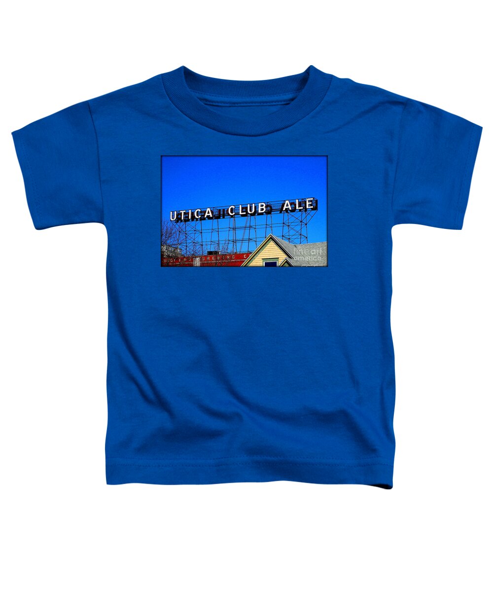 Ale Toddler T-Shirt featuring the photograph Utica Club Ale West End Brewery by Peter Ogden