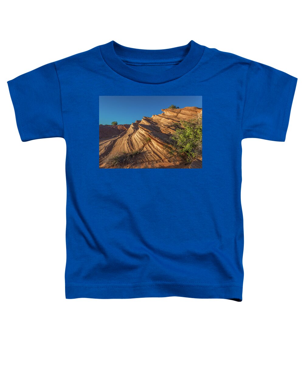 Waterhole Canyon Toddler T-Shirt featuring the photograph Waterhole Canyon Rock Formation by Lon Dittrick