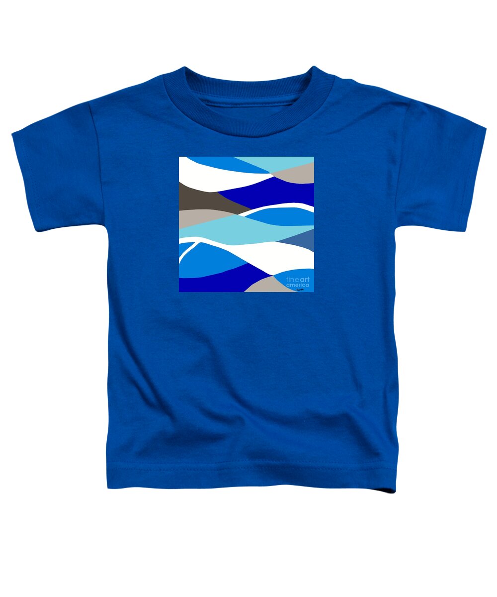 Wave Toddler T-Shirt featuring the painting Waves by Eloise Schneider Mote