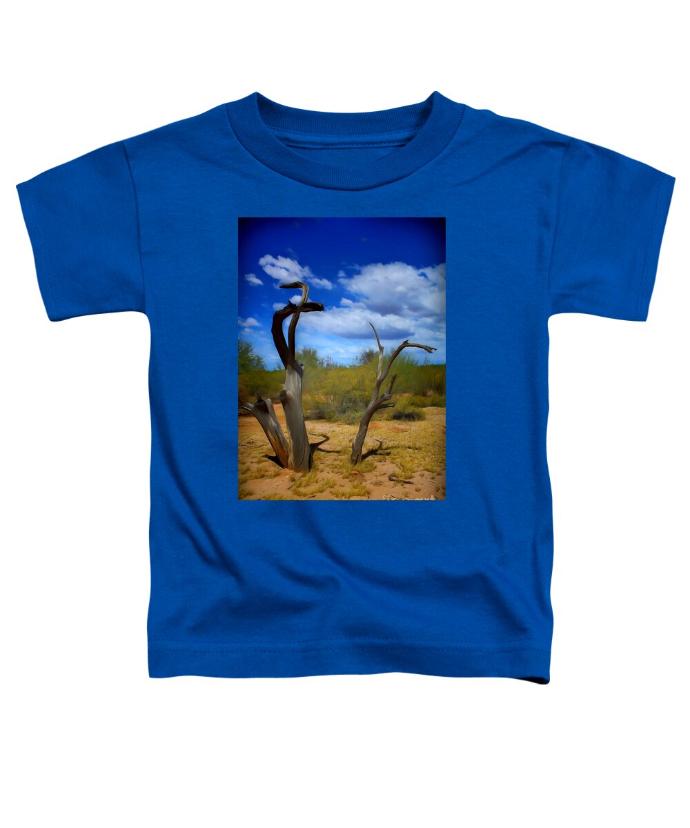 Arizona Toddler T-Shirt featuring the digital art Welcome to Deadwood 2 by Dan Stone