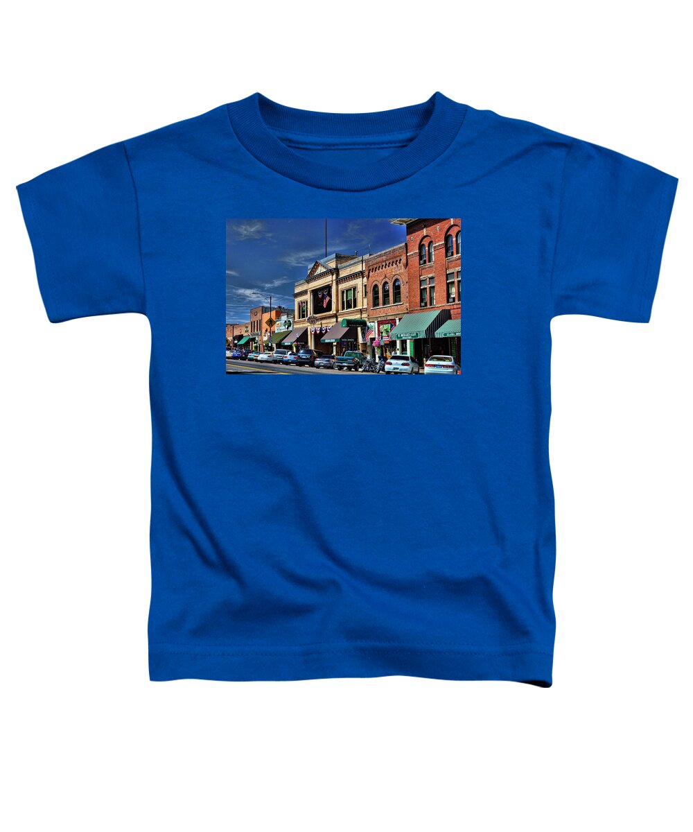 Prescott Toddler T-Shirt featuring the photograph Whiskey Row - Prescott by Saija Lehtonen