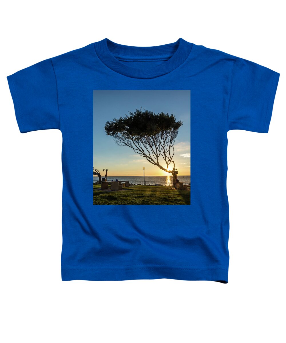 California Toddler T-Shirt featuring the photograph Wind Blown Tree by Ed Clark